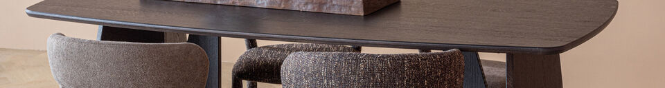 Material Details Dining table 180x100 cm Mystic Brown oak VEERE