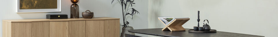 Material Details Dining table 200x105 cm MDF dark brown Leah