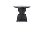 Miniature Dining Table D80 cm in Black Firwood Vixen Clipped