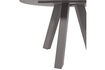Miniature Dining table Ø 129 cm oak warm grey RHONDA 5