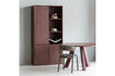 Miniature Dining table Ø129 cm Burgundy Oak RHONDA 2