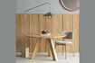 Miniature Dining table Ø129 cm natural oak RHONDA 2