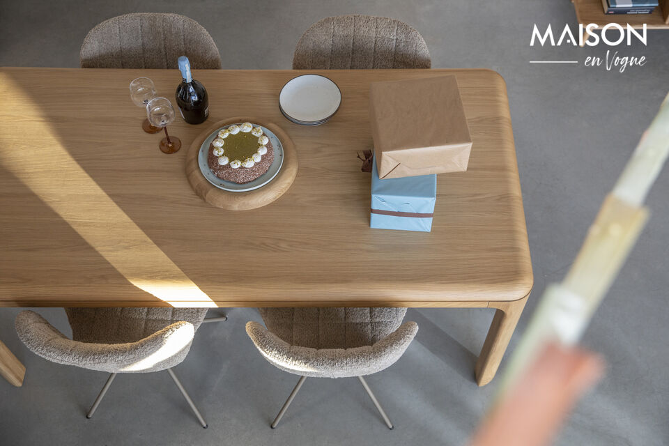 This piece of furniture features an intriguing look