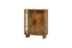 Miniature Display cabinet 2-doors natural mango wood KELLA 1