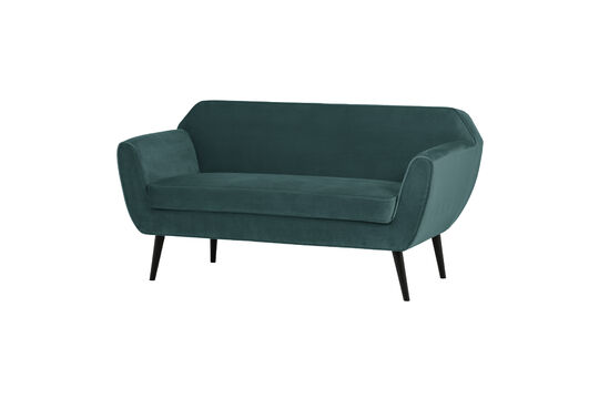 Divano 2 posti 150 cm velluto teal Rocco Foto ritagliata