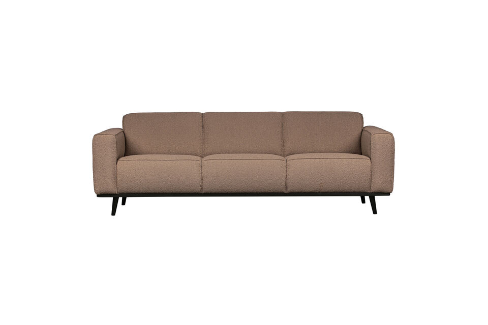 Divano 3 posti 230 cm bouclé Nougat STATEMENT Woood