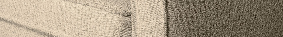 Materiali prima di tutto Divano 3 posti bouclé beige Rodeo