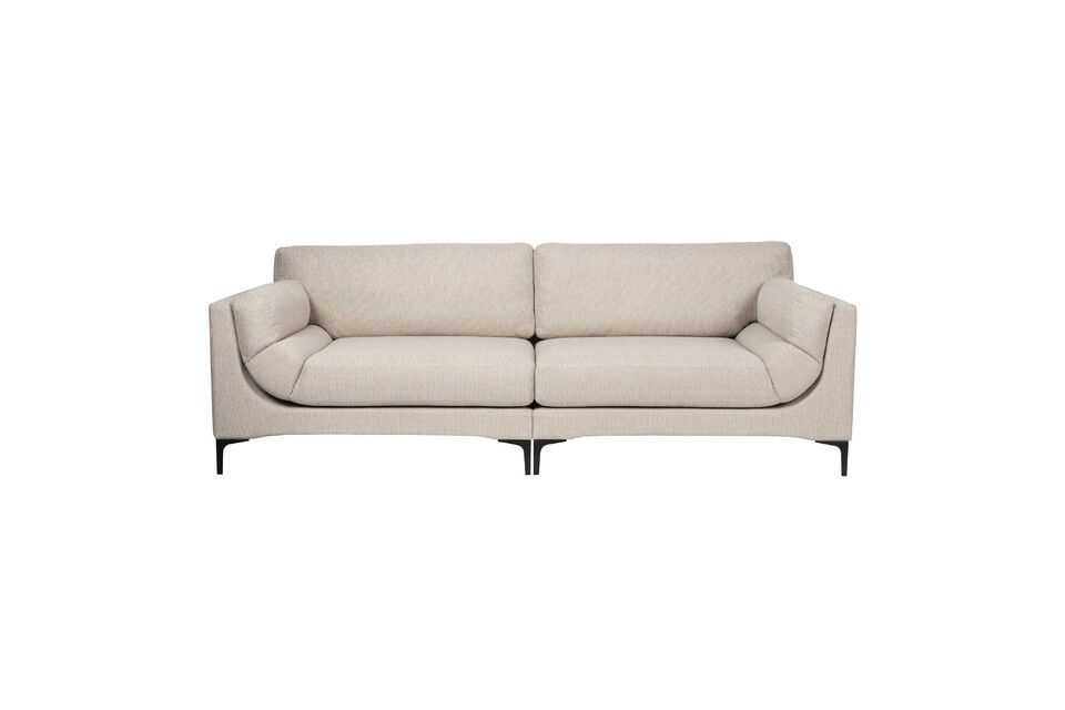 Divano 3 posti in tessuto beige Balcony Zuiver