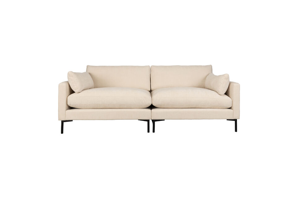 Divano 3 posti in tessuto beige Summer Zuiver