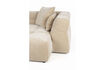 Miniatura Divano 4,5 posti con chaise longue destra beige Hodge 4