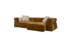 Miniatura Divano 4,5 posti con chaise longue destra ocra Hodge 2