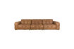 Miniatura Divano 4,5 posti in pelle cognac Hackman 1