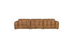 Miniatura Divano 4,5 posti in pelle cognac Hackman 5