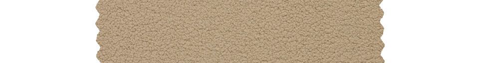 Materiali prima di tutto Divano a 2 posti in tessuto beige Rocco