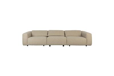 Divano a 5 posti in tessuto beige Wings