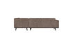 Miniatura Divano angolare destra tessuto a coste taupe STATEMENT 4
