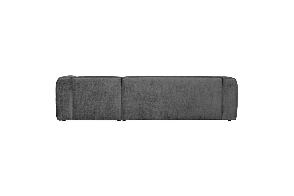 Divano angolare robusto Rivestito in velluto strutturato (100% poliestere) Design spesso e