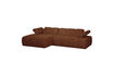 Miniatura Divano chaise longue sinistra bouclé marrone ruggine Mojo 4