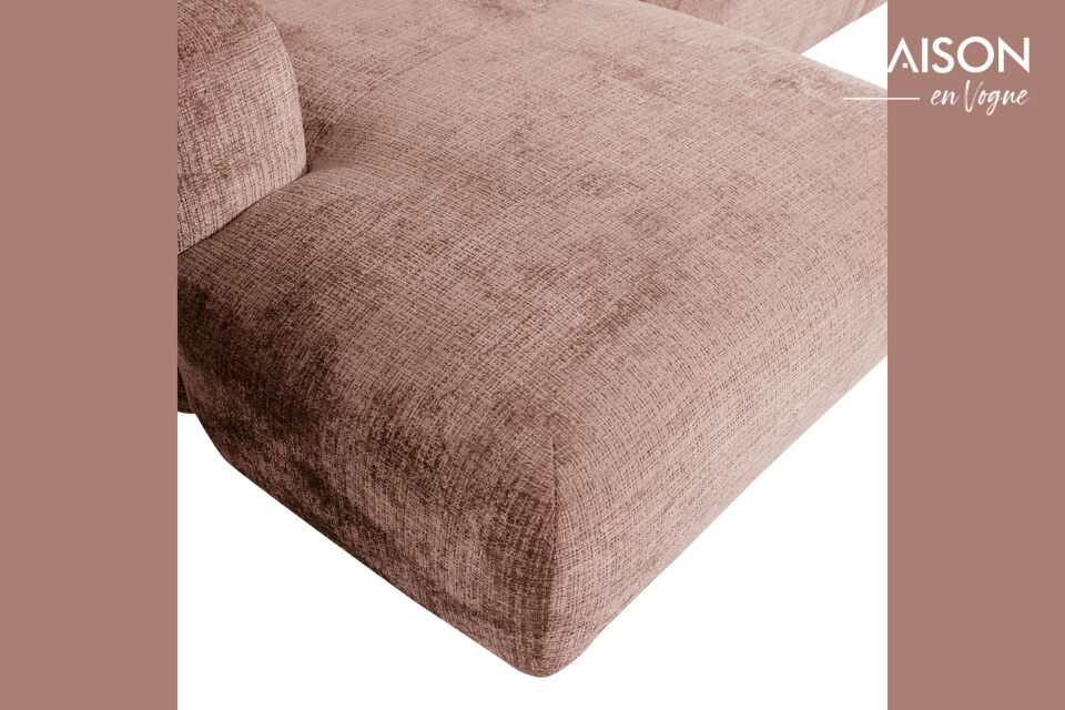 Questa versione con chaise longue a sinistra si adatta perfettamente a diverse disposizioni