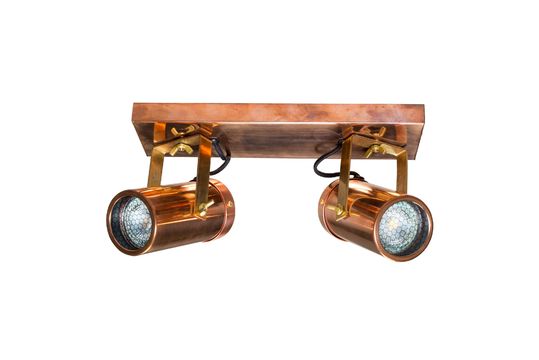 Double spot lumineux Scope finition cuivre