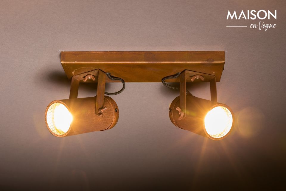 Double spot lumineux Scope finition rouille Dutch Bone