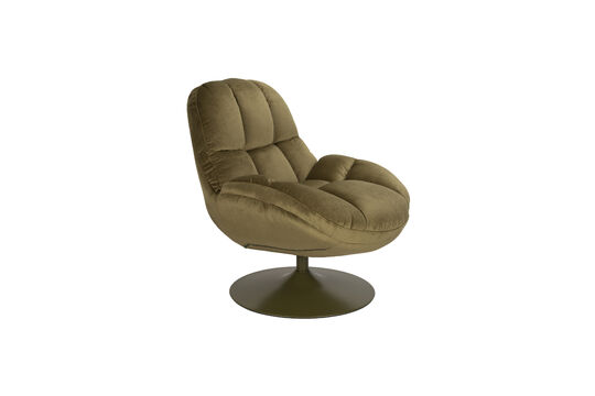 Zie de productbeschrijving draaibare fauteuil in groene stof Beefy Draaibare fauteuil in groene stof Beefy