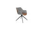 Miniatuur Draaibare fauteuil van bruine stof Doulton Productfoto