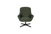 Miniatuur Draaibare groene stoffen lounge fauteuil Yuki 1