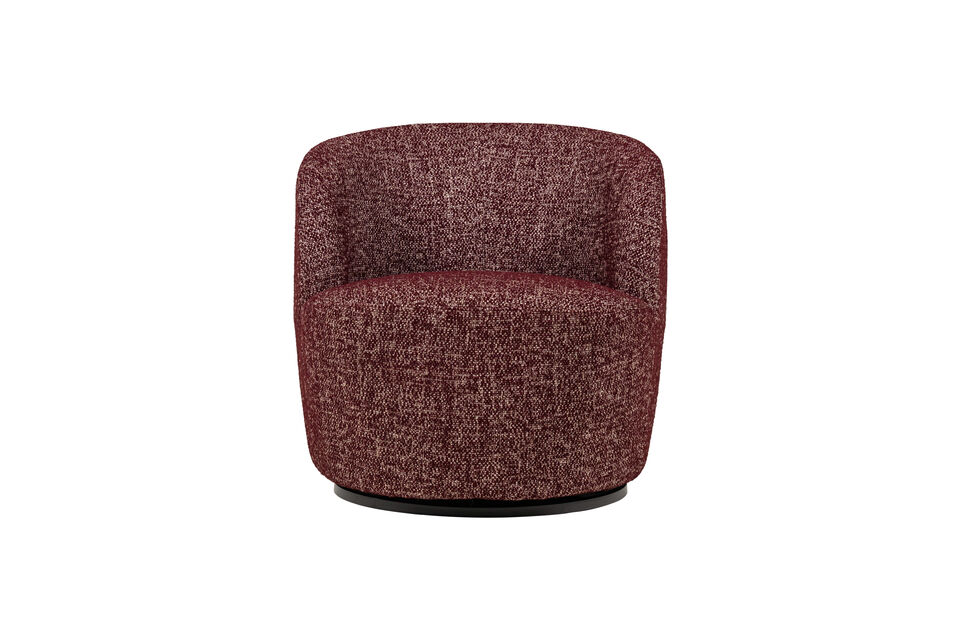 Rond gevormde draaifauteuil Bekleed met een luxueuze stof Draai in elke gewenste richting! H 68 cm