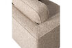Miniatuur Draaifauteuil bouclé naturel LAZY 6