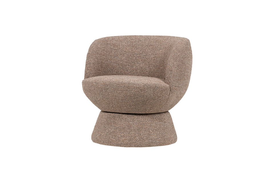 Draaifauteuil bruin melange SHUFFLE Woood