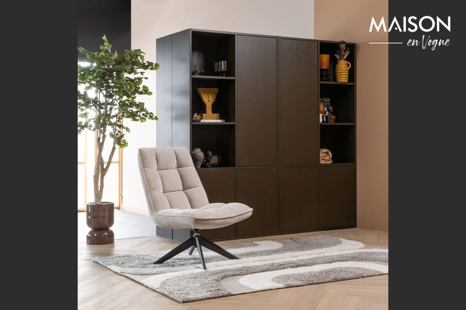 Comfortabel en modern design Luxe chenille stof Functionele draaifunctie Onderdeel van de Jouke