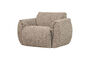 Miniatuur Draaifauteuil geweven stof bruin melange BAGGY Productfoto