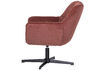 Miniatuur Draaifauteuil mat velvet bruinrood WIBO 4