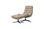 Miniatuur Draaifauteuil met hocker stof Naturel Kube Productfoto