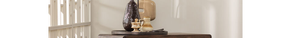 Material Details Drawer cabinet mango wood dark brown LIYA