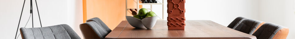 Materialbeschreibung Drehbarer Sessel aus braunem Stoff Doulton