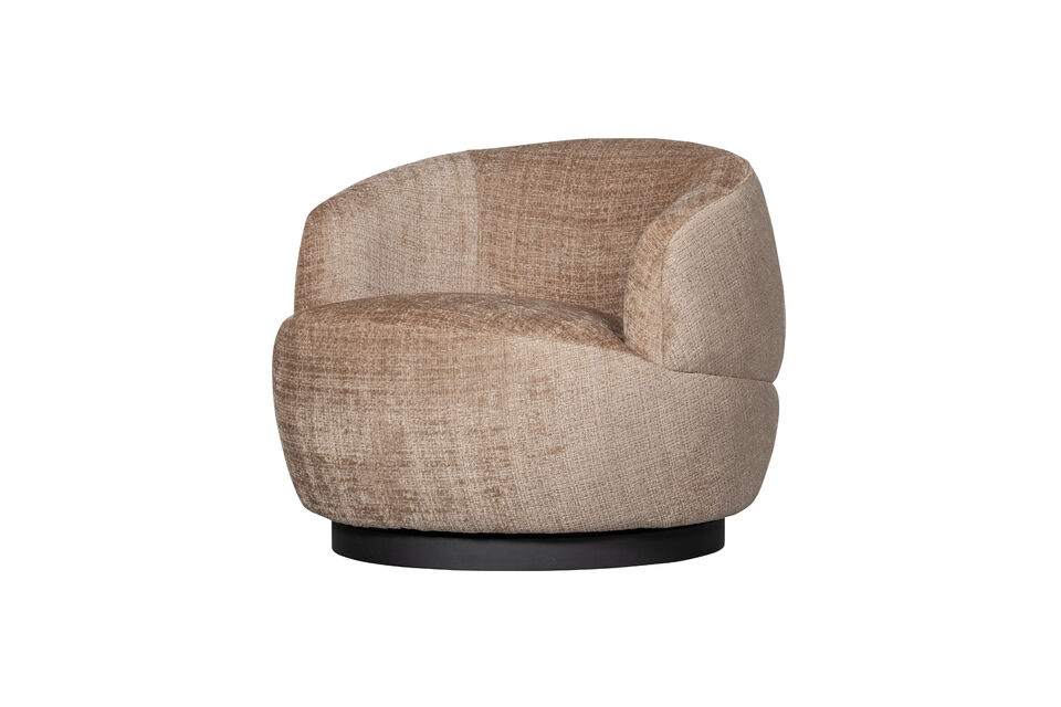 Drehsessel Chenille Sand WOOLLY Woood