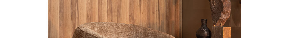 Materialbeschreibung Drehsessel Chenille Sand WOOLLY