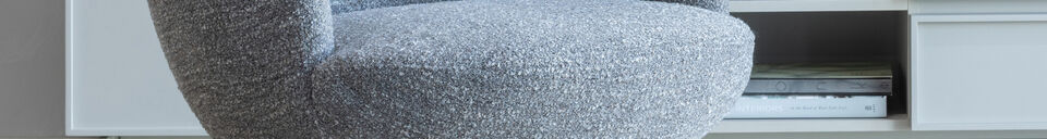Materialbeschreibung Drehsessel grau melange Shuffle