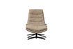 Miniaturansicht Drehsessel mit Hocker Stoff Natur Kube 4