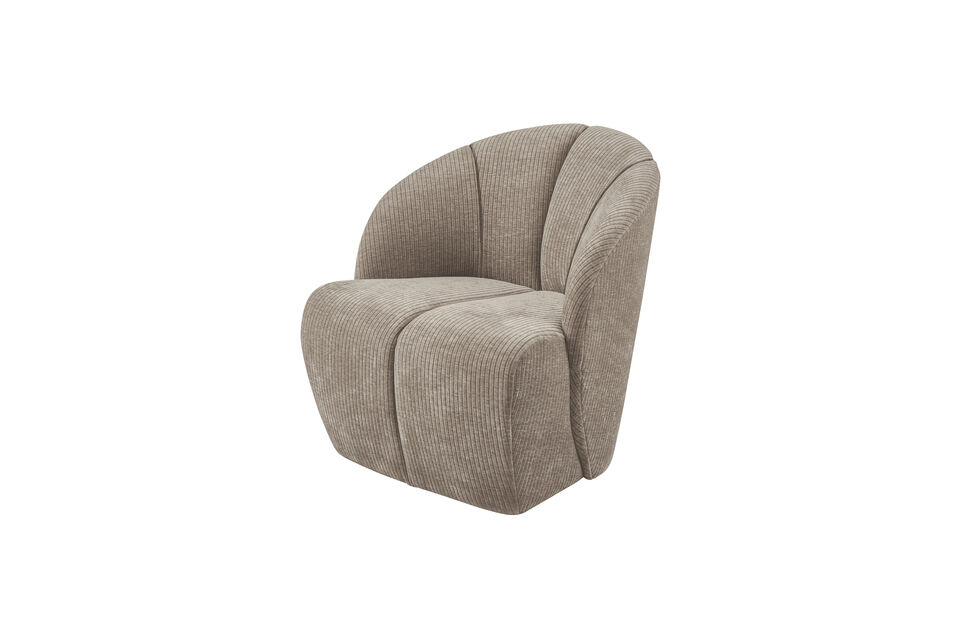 Drehsessel Rippstoff dunkelsand Mojo Woood