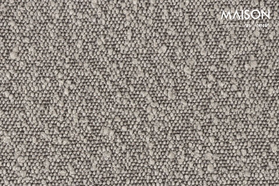 Einfachheit, Komfort und drehbares Design in grauem Stoff.
