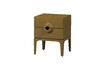 Miniature Dresser/Nightstand 2 drawers eucalyptus wood honey yellow MERGE 1