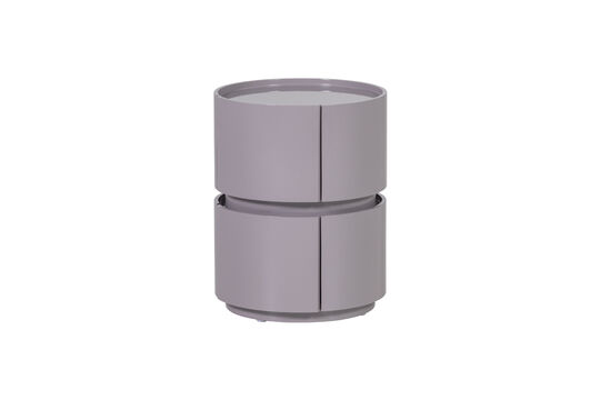 Dresser/Nightstand 50x40 cm MDF Gloss Light Grey LUNEX