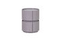 Miniature Dresser/Nightstand 50x40 cm MDF Gloss Light Grey LUNEX Clipped