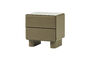 Miniature Dresser/Nightstand 57x57 cm MDF Gloss Green LUSTRA Clipped