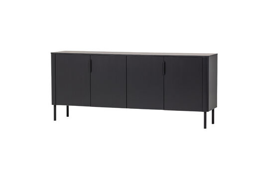 Dressoir 200 cm grenen matzwart GUNNAR Productfoto