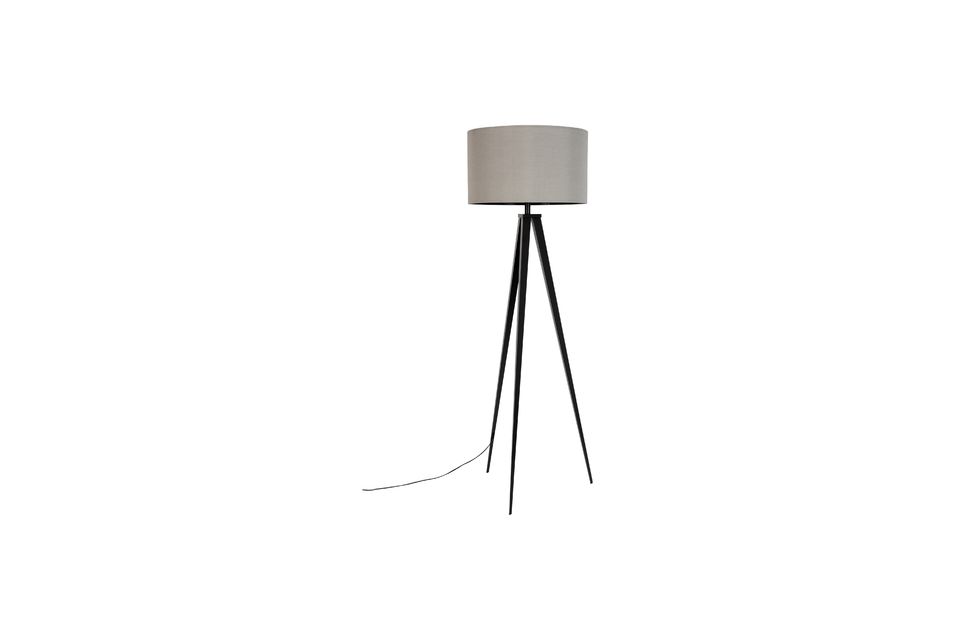 Driepoot vloerlamp zwart en grijs Tripod - 7