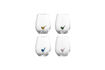 Miniature Drinking glasses set of 4 multicolor glass Misa 1